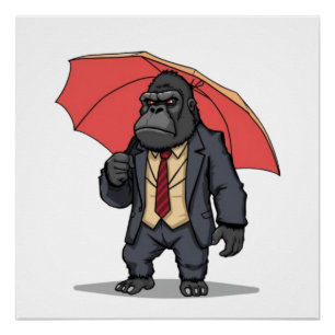 Gorilla in pak perfect poster