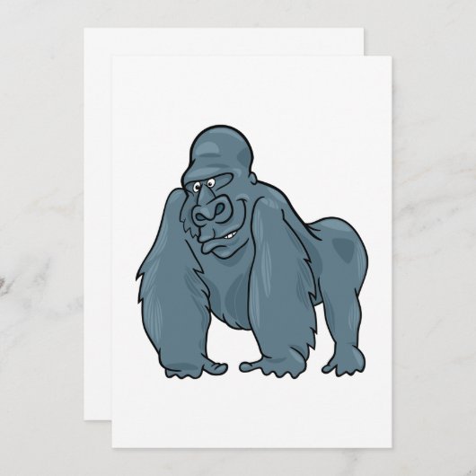 Gorilla Kaart (Voorkant / Achterkant)
