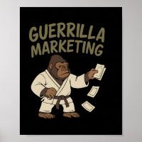 Gorilla Karate Guerrilla Marketing Grappig Grafisc