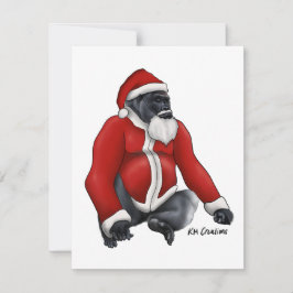 Gorilla - kerstkaart