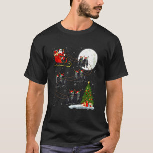Gorilla Kerstman slee van vliegende grappige magis T-shirt