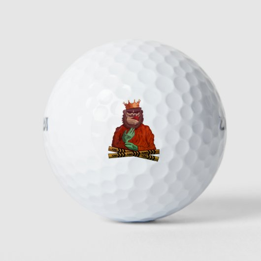 Gorilla King Golfballen (Voorkant)