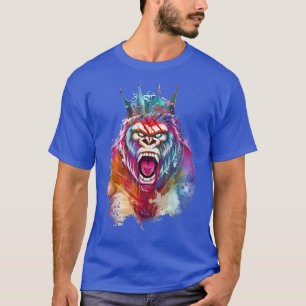 Gorilla King Motivation Beast Workout Gym Success T-shirt