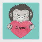 Gorilla Koala Polar beer Kinder hart naam labels (Design 1)