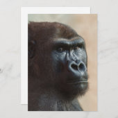 Gorilla Lope Close-up Feestdagenkaart (Voorkant / Achterkant)