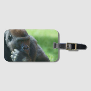 Gorilla Lope (Rond design) Bagagelabel