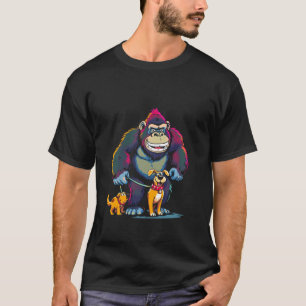 Gorilla Met Honden T-shirt