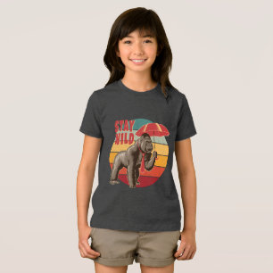 Gorilla met paraplu Tri-Blend shirt