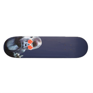 Gorilla middelvinger Street Art skateboard