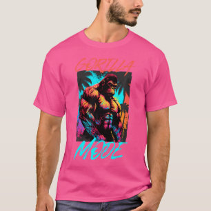 Gorilla Mode Workout Beast Gym Spieren Bodybuildi T-shirt