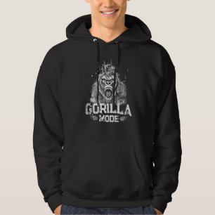 Gorilla Mode Workout Gym Succes Fitness King Beas Hoodie