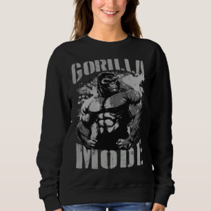 Gorilla Modus Motivatie Quote Gym Workout Beest Sp Trui