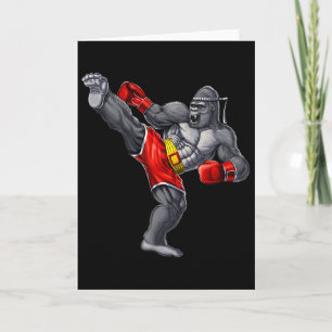 Gorilla Muay Thai Boksen Karate Kickboksen Martial Kaart