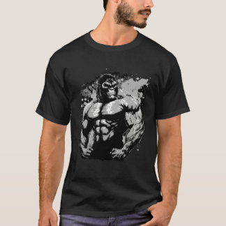 Gorilla Muscles Beast Bodybuilding Gym Workout Mot T-shirt