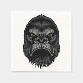 Gorilla Napkins - Geïllustreerde Party Supplies Servet