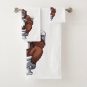 Gorilla on the Throne – Funny Bathroom Decor (En situation)