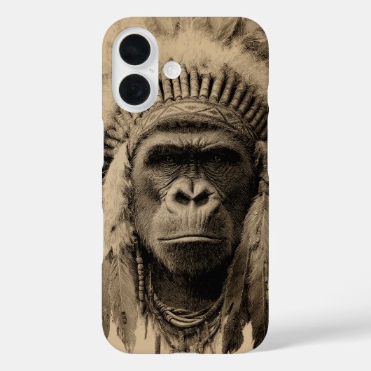 Gorilla Oorlogshoed Case-Mate iPhone Case (Achterkant)