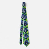 Gorilla Pattern Stropdas (Achterkant)