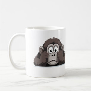 Gorilla Peeking Schattigee Schattige Funny Animal Koffiemok