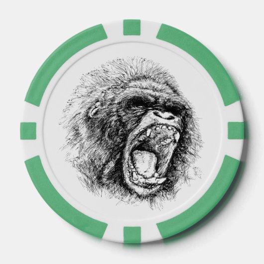 Gorilla Poker Chips (Voorkant)