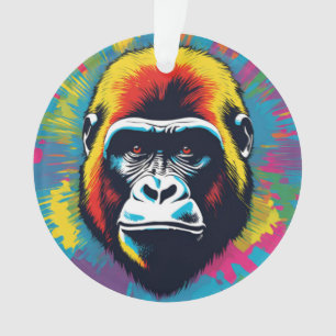 Gorilla Pop Art Cartoon Tekening Ornament