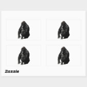 Gorilla Pop Art Rechthoekige Sticker (Vel)