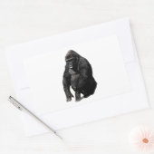 Gorilla Pop Art Rechthoekige Sticker (Envelop)