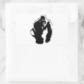 Gorilla Pop Art Rechthoekige Sticker (Tas)