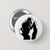 Gorilla Pop Art Ronde Button 5,7 Cm (Voorkant /achterkant)