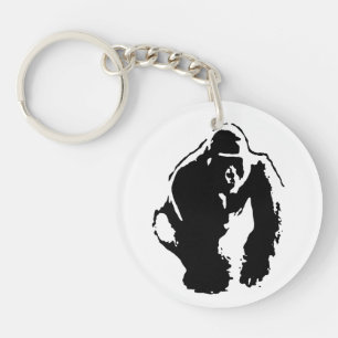 Gorilla Pop Art Sleutelhanger