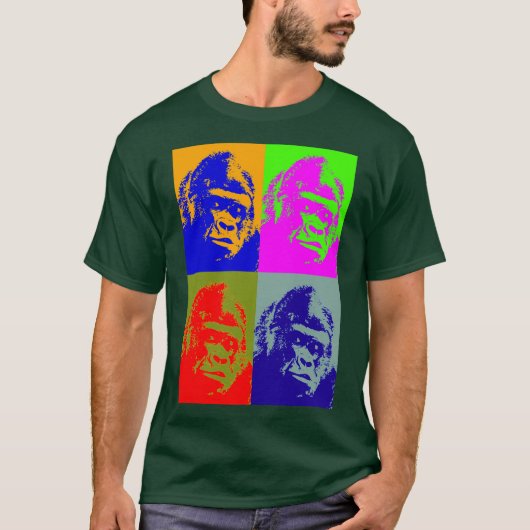Gorilla Pop Art T-shirt (Voorkant)