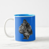 Gorilla Portrait Mok BLAUW (Links)