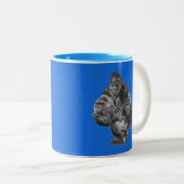 Gorilla Portrait Mug BLUE (Devant droit)