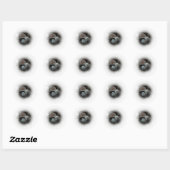 Gorilla Portrait Ronde Sticker (Vel)