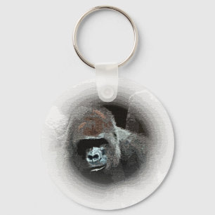 Gorilla Portrait Sleutelhanger