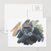 Gorilla Primate Briefkaart (Voorkant / Achterkant)