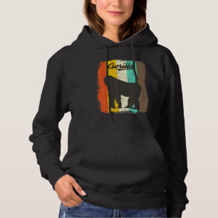 Gorilla Retro 70s  Cute Animal Hoodie