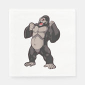 Gorilla Roaring Ape Monkey Servet (Voorkant)