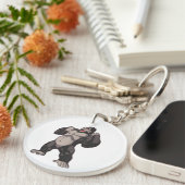 Gorilla Roaring Ape Monkey Sleutelhanger (Voorkant Rechts)
