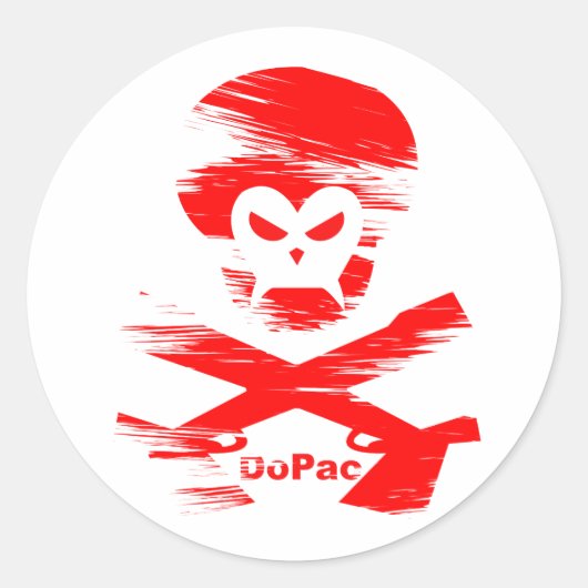 Gorilla Ronde Sticker (Voorkant)