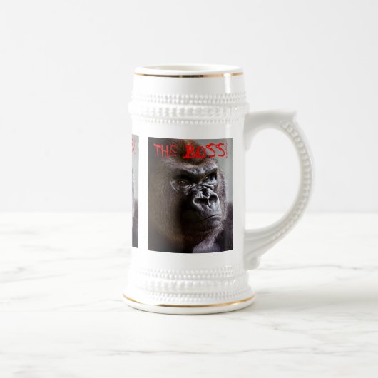 Gorilla Silverback The Boss King Sized Stein Bierpul (Rechts)