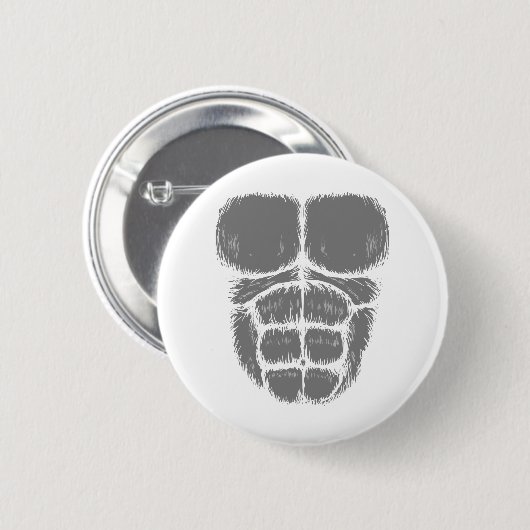 gorilla sixpack ronde button 5,7 cm (Voorkant /achterkant)