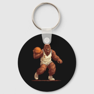 Gorilla Spelen Basketbal Plezier Gorilla Basketbal Sleutelhanger