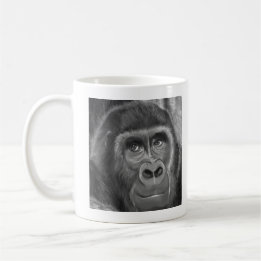 Gorilla sucking fingers MagCup2 指しゃぶりのゴリラマグカップ Koffiemok