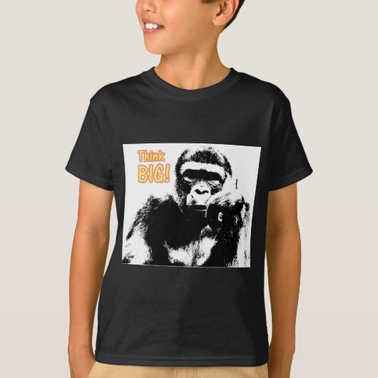 Gorilla Think Big T-shirt (Voorkant)