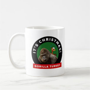 Gorilla Turkey Kerstmis Dinner Pun Koffiemok
