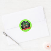 Gorilla Turkey Kerstmis Ronde Sticker (Envelop)