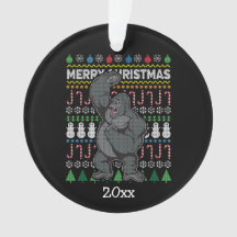 Gorilla Ugly KerstSweater Wildlife Series
