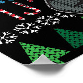 Gorilla Ugly KerstSweater Wildlife Series Poster (Hoek)