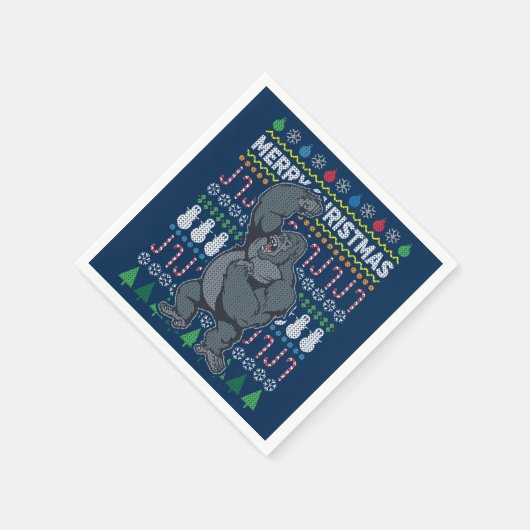 Gorilla Ugly KerstSweater Wildlife Series Servetten (Hoek)